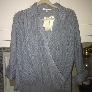 Skies Are Blue - Prandini Wrap Front Top